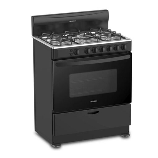 Decakila 30″ Gas Cooker, 6 Gas Burners, 120L Oven, Rotisserie