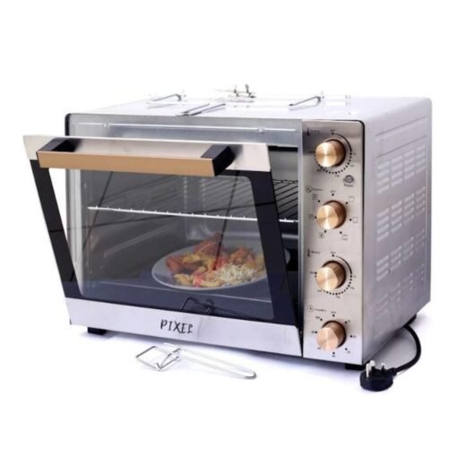 Pixel 60 Litres Convection Rotisserie Oven – Silver Steel