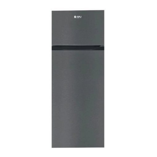 SPJ 270L Fridge; Double Door Top Mount Freezer Defrost Refrigerator – Silver