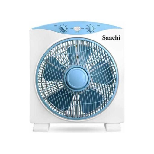 Saachi Box Fan With 3 Speed Control, 12-Inch – NL-FN-1733B – White