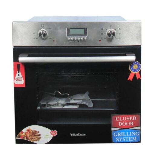 Blueflame 60cm Built-in Electric Oven 7000 BE7, Thermostat, Fan, Grill, Timer – Inox
