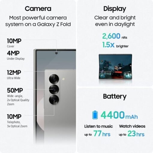 SAMSUNG Galaxy Z Fold 6 AI Smartphone 512GB - Image 3