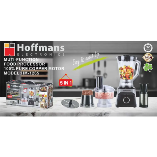 Hoffmans HM-1265, 5 in 1 Multifunction Blender - Image 3