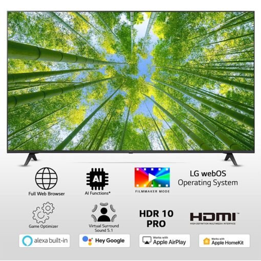 LG UQ80 65 inch 4K Ultra HD LED Smart WebOS TV - Image 2