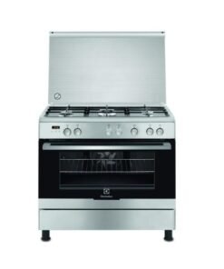 Electrolux 90cm 5Gas Burners and Electric Oven Cooker EKK925A0OX