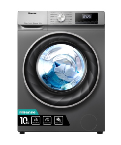 Hisense 10Kg Front Load Washing Machine with Allergy Steam-Titanium Silver