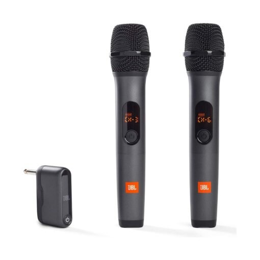 JBL Wireless Two Microphone System with Dual-Channel Receiver Black