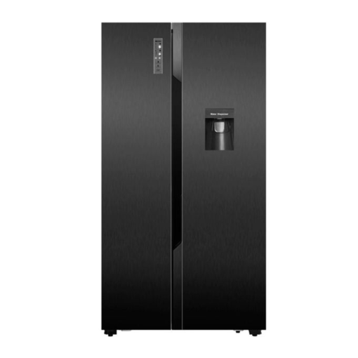 Hisense 670L Side By Side Fridge with Dispenser H670SMIB-WD