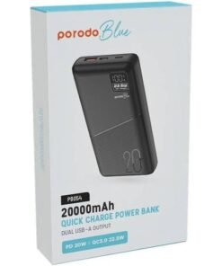 Porodo Blue Quick Charge Power Bank 20K MAh