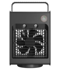 Porodo Lifestyle Air & Mist Portable Cooling Fan With Night Light - Black