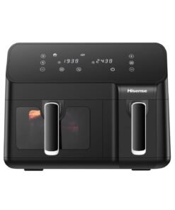 Hisense 8.6L Dual Airfryer with LED Touch Control Panel – Black