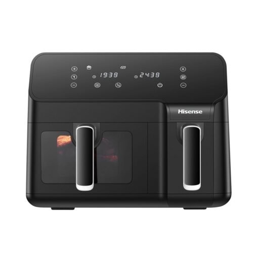 Hisense 8.6L Dual Airfryer with LED Touch Control Panel – Black