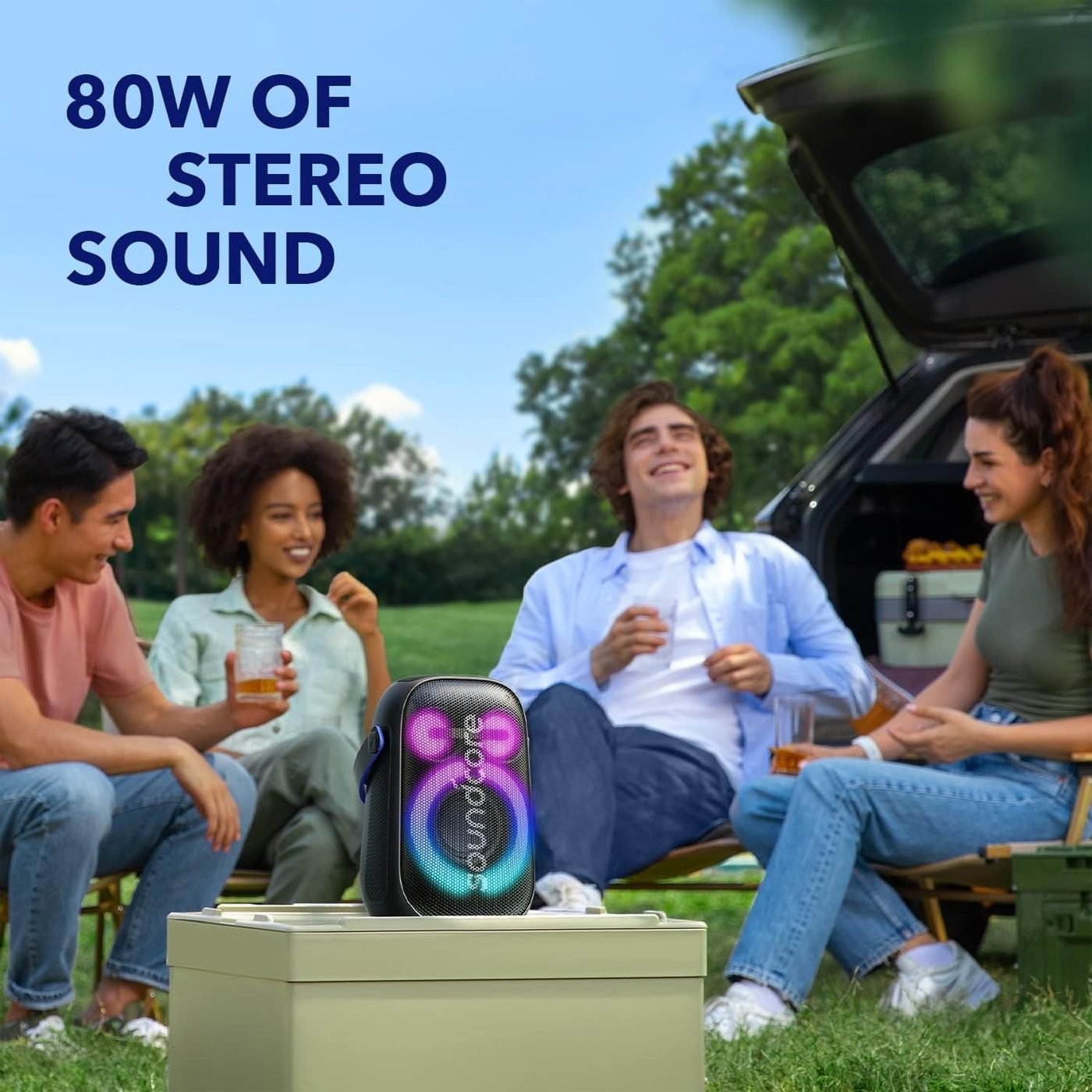 Soundcore Anker Rave Neo 2 Portable Speaker with 80W - Image 2