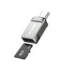 Green Lion SD Card Reader USB-C To Micro SD - Silver