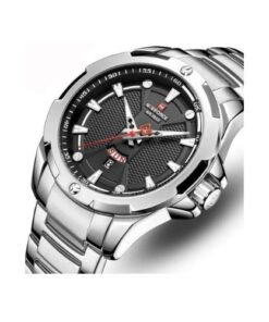 Naviforce Analog Stainless Luxury Waterproof Watch - Silver
