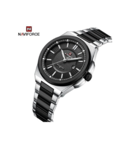 Naviforce Men's Classic Analog Quartz Watch - Silver,Black