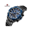Naviforce Stainless Steel Dual Watch - Black