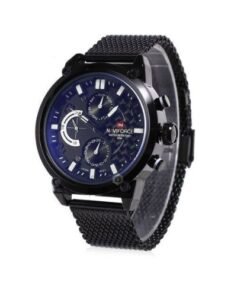 Naviforce Chronograph Waterproof Mens Watch - Black