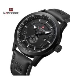 Naviforce Analog Stylish Office And Casual Waterproof Dated Watch - Black