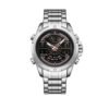 Naviforce Stainless Chronograph Analog Digital Waterproof Wristwatch - Silver