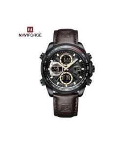 Naviforce Men's Office And Casual Designer Watch - Brown ,Black