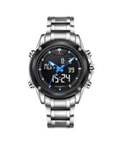 Naviforce Stainless Steel Waterproof Mens Watch - Silver