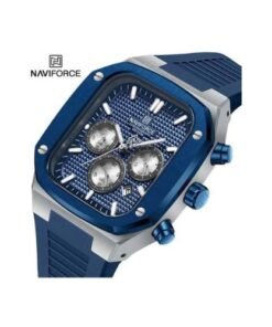 Naviforce Rubber Strapped Men's Office and Casual Designer Watch - Blue