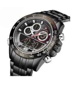 Naviforce Luxury Dual Quartz Watch - Black