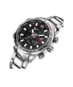Naviforce Metallic Waterproof Stainless Steel Watch - sliver