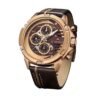 Naviforce Waterproof Chronograph Analog And Dated Classy Men's Office And Casual Designer Watch - Brown,Gold