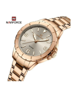 Naviforce Men's Classic Analog Quartz Watch - Gold