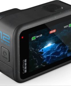 GoPro HERO12 Black – Waterproof Action Camera With 5.3K60 Ultra HD Video, 27MP Photos, HDR, 1/1.9″ Image Sensor, Live Streaming, Webcam, Stabilization