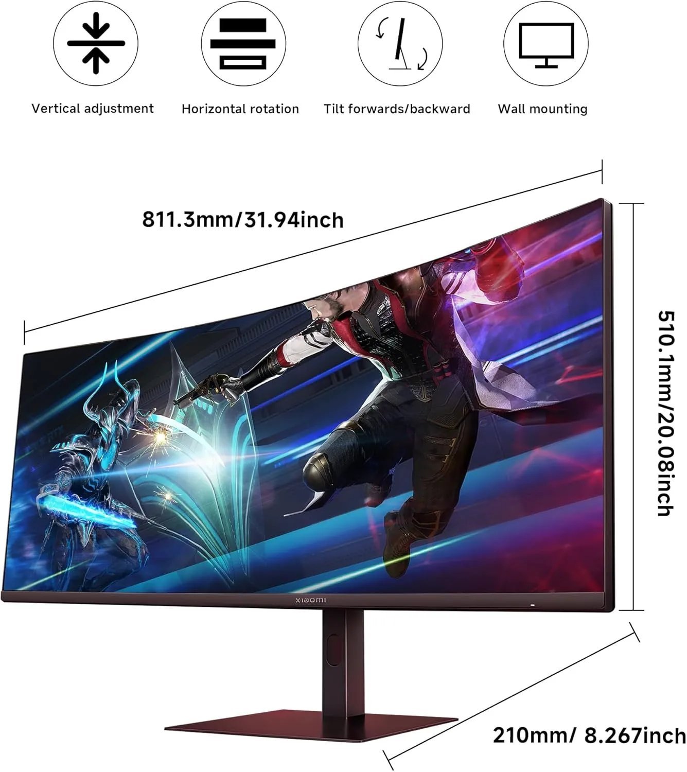 Xiaomi Curved Gaming Monitor 34 inch - Image 2