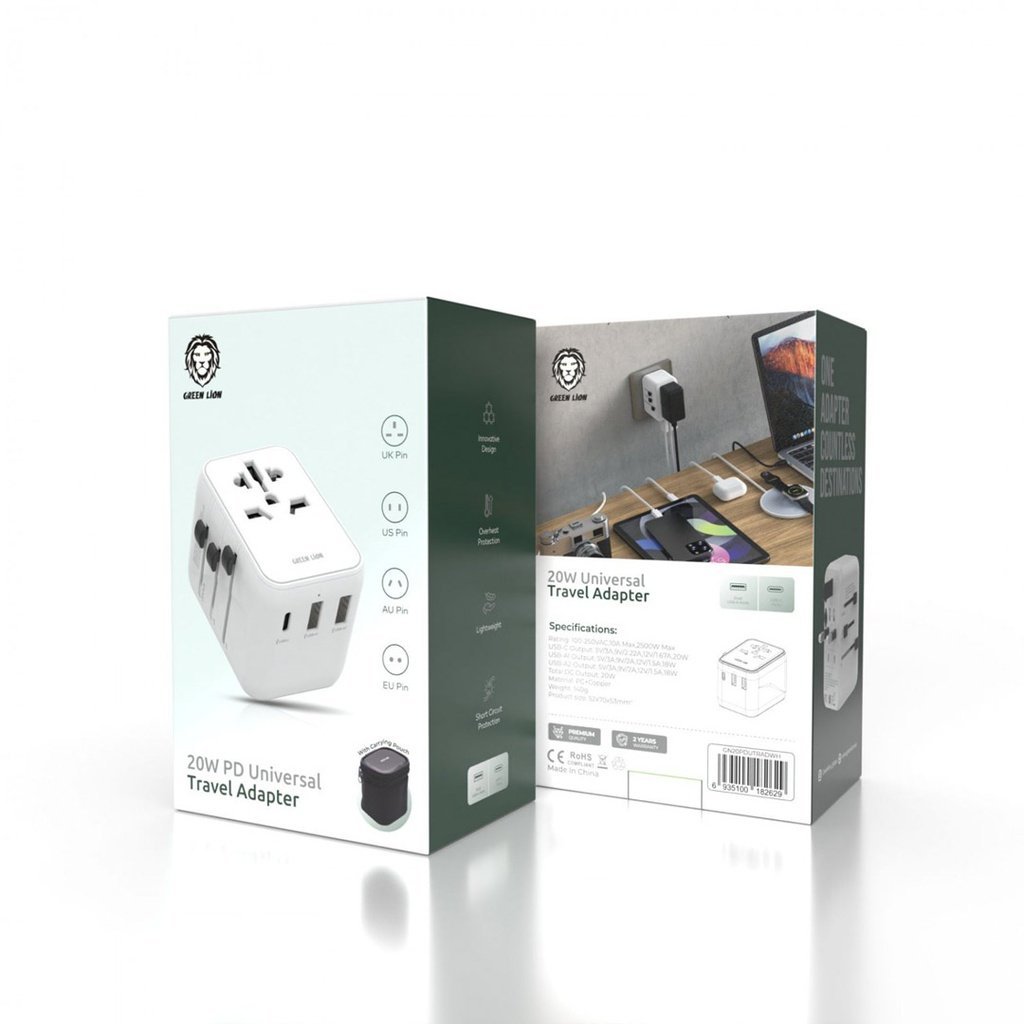 Green Lion 20W PD Universal Travel Adapter - Image 2