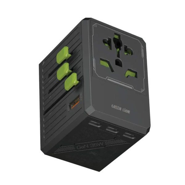 Green Lion GaN Universal Travel Adapter